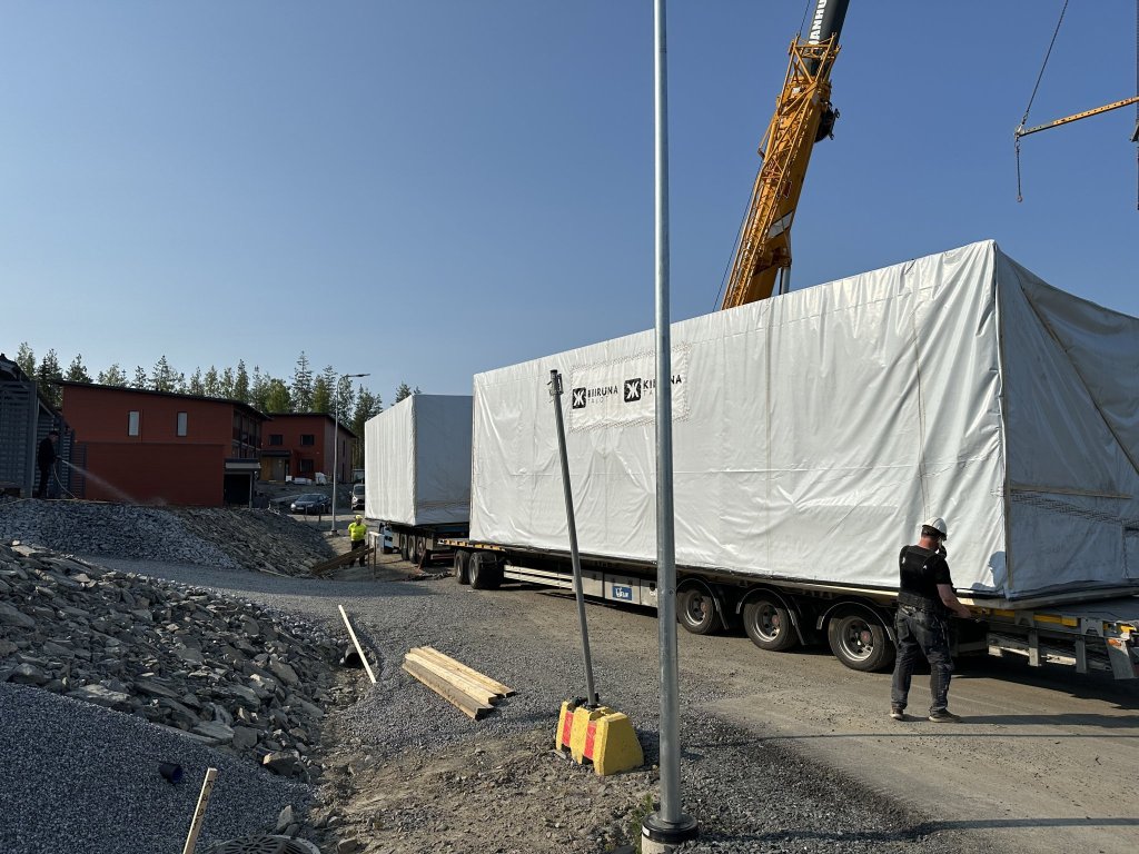 Kiiruna talojen rekka